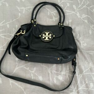 Tory Burch Leather Top Hobo Bag